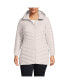 ფოტო #1 პროდუქტის Plus Size Wanderweight Ultralight Packable Hooded Long Down Jacket