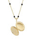 Gold-Tone Oval Locket Necklace
