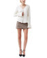 ფოტო #4 პროდუქტის Women's Carmen Crepe Bell-Sleeve Blouse