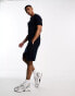 Selected Homme knitted short co-ord with drawstring waist in navy