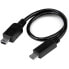 Фото #1 товара StarTech.com USB OTG Cable - Micro USB to Mini USB - M/M - 8 in. - 0.2 m - Mini-USB B - Micro-USB B - Male/Male - Black