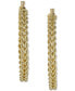 ფოტო #6 პროდუქტის Heart Rope Chain Hoop 20mm Earrings in 14k Gold