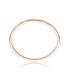 Фото #3 товара Classy Sterling Silver with Rose Gold Plating Bangle Bracelet