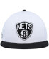 Фото #3 товара Men's White Brooklyn Nets Core Side Snapback Hat