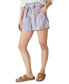 Фото #3 товара Women's Striped Paperbag Shorts