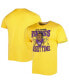 Фото #4 товара Men's Justin Jefferson Gold Minnesota Vikings Caricature Player Tri-Blend T-shirt