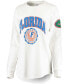 Women's White Florida Gators Gator Head Edith Long Sleeve T-shirt