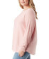 Фото #3 товара Plus Size Celia Mixed-Rib Long-Sleeve Top