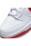 Фото #4 товара Dunk High Leather Unisex Sneaker Hakiki Deri Bilekli Beyaz Kırmızı Spor Ayakkabı