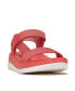 Фото #1 товара Women's Surff Two-Tone Webbing or Leather Back-Strap Sandals