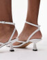 Фото #8 товара Topshop Iris strappy mid heeled sandal in white