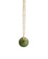 ფოტო #2 პროდუქტის Coin — Green jade hollow necklace