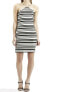 Фото #1 товара Платье коктейльное Topshop полосатое без рукавов мини черно-белое 6 размер