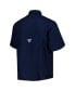 Фото #3 товара Men's Navy Seattle Mariners Tamiami Omni-Shade Button-Down Shirt