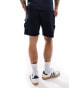 Brave Soul co-ord heavyweight textured cargo shorts in navy