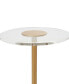 16" x 16" x 23" Acrylic Elevated Base and Gold-Tone Stand Accent Table