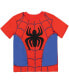 Toddler Boys Avengers Spider-Man Spider-Verse Spidey and His Amazing Friends 3 Pack T-Shirts to (2T - 18-20) Blue /gray /red, 2T - фото #5