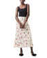 ფოტო #1 პროდუქტის Women's Floramour Ennis Satin Skirt