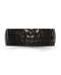 ფოტო #3 პროდუქტის Stainless Steel Hammered Black IP-plated 8mm Band Ring