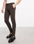 Фото #8 товара ASOS DESIGN super skinny smart trousers in brown
