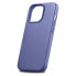 Фото #7 товара Чехол для iPhone 14 Pro Max ICARER из натуральной кожи MagSafe Case Leather светло-фиолетовый