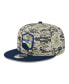 Фото #2 товара Бейсболка кепка New Era мужская в цвете колледжа с рисунком "Камуфляж" Seattle Seahawks 2023 Salute To Service 9FIFTY Snapback Hat