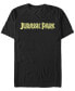 Jurassic Park Men's Classic Simple Logo Short Sleeve T-Shirt Черный, L - фото #1