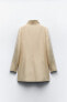 Фото #11 товара Двубортное пальто из смесовой шерсти ZARA