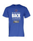 Фото #3 товара Men's Royal Boise State Broncos 2024 NCAA Men's Basketball Tournament March Madness Three-In-A-Row T-Shirt