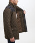 ფოტო #2 პროდუქტის Men's Mixed Media Diamond-Like Quilt Coat