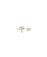 Фото #1 товара Crystal Initial Adjustable Gold-Tone Ring