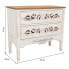 Chest of drawers Alexandra House Living White Fir wood MDF Wood 38 x 76 x 86 cm