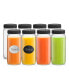 Glass Canning Juice Bottles with Lids, Set of 8