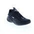 Reebok Solution Mid Mens Black Leather Lace Up Athletic Basketball Shoes