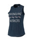 Women's Red, Navy New England Patriots Muscle Tank Top and Pants Sleep Set