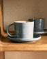 Фото #8 товара Teacup and saucer with contrast rim