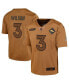 Big Boys Russell Wilson Brown Distressed Denver Broncos 2023 Salute To Service Limited Jersey