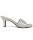 ფოტო #2 პროდუქტის Women's Leader Kitten Heel Ruched Dress Sandals