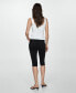 ფოტო #3 პროდუქტის Women's Decorative Stitching Slim Capri Jeans