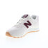 Фото #4 товара New Balance 574 U574NOW Mens White Suede Lace Up Lifestyle Sneakers Shoes