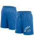 Фото #1 товара Men's Blue Detroit Lions Arched Kicker Shorts