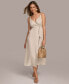 Women's Linen-Blend A-Line Dress