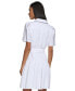Фото #1 товара Women's Puff-Sleeve Belted A-Line Dress