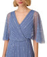 Фото #4 товара Bead Embellished Flutter-Sleeve A-Line Dress