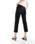 Mango cropped pedal pusher jeans in dark blue