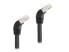 Delock RJ45 Netzwerkkabel Cat.6a S/FTP 45° nach unten gewinkelt 2 m schwarz - Network - CAT 6a