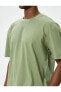 Фото #5 товара Yeşil Erkek T-Shirt 4SAM10289HK