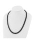 ფოტო #2 პროდუქტის Stainless Steel Brushed Black IP-plated 10mm Curb Necklace