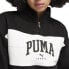 Puma Squad Quarter Zip Pullover Hoodie Womens Black Casual Athletic Outerwear 68