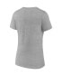 Women's Heather Gray Arizona Wildcats Evergreen Campus V-Neck T-shirt